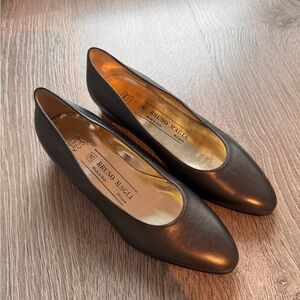 Bruno Magli Women's Black Leather Flats